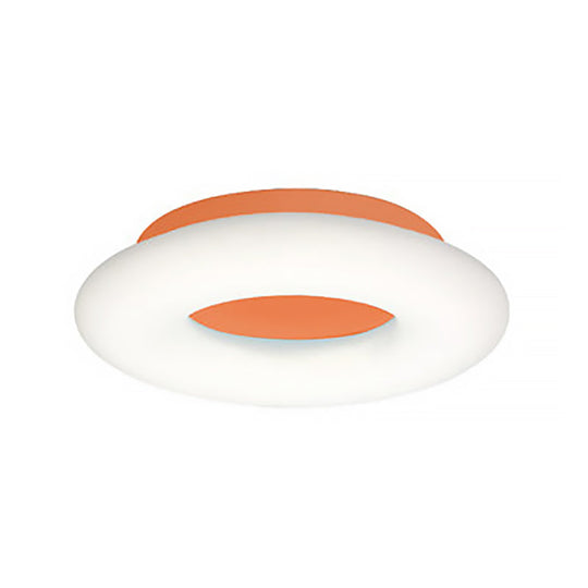 Doughnut Cartoon Flush Mount Ceiling Light For Kindergarten