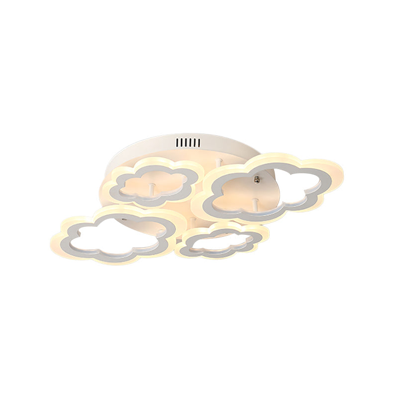 White Cloud Ceiling Light For Kids’ Nordic Bedroom Décor