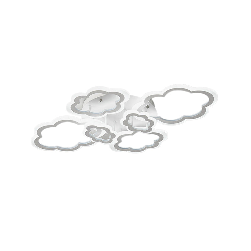 White Cloud Ceiling Light For Kids’ Nordic Bedroom Décor