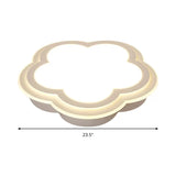Modern Cloud Led Ceiling Light In White For Foyer