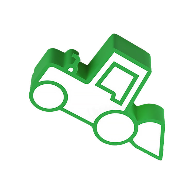 Cartoon Car Ceiling Light - Acrylic Flush Mount For Bedroom