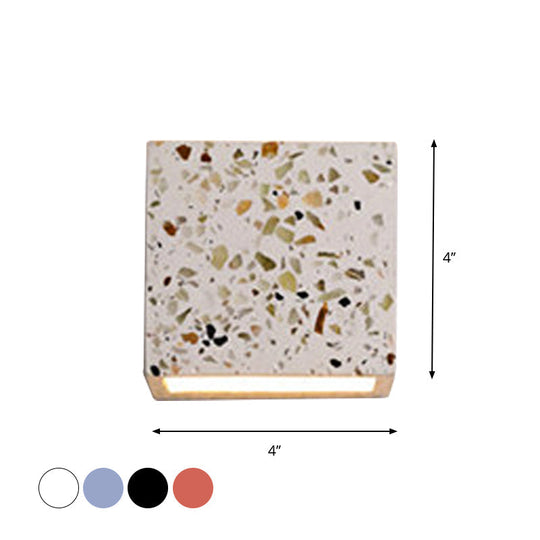 Nordic Terrazzo Wall Sconce - Up Down Hotel Light (Red/White/Blue)