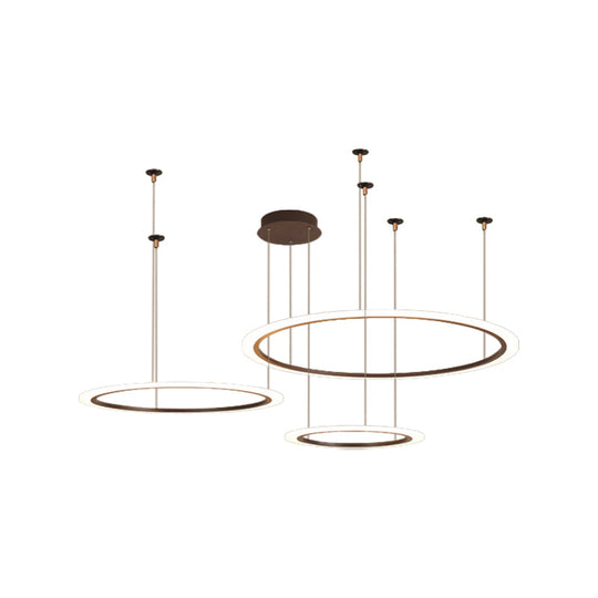Modern Acrylic Led Chandelier - Small/Large Sizes 3/4 Tiers Ceiling Pendant Light Fixture