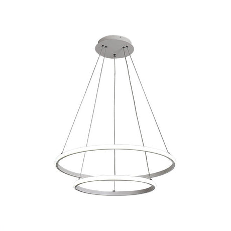 2/3 Tiered Pendant Led Chandelier For Modern Dining Rooms In White/Coffee Acrylic