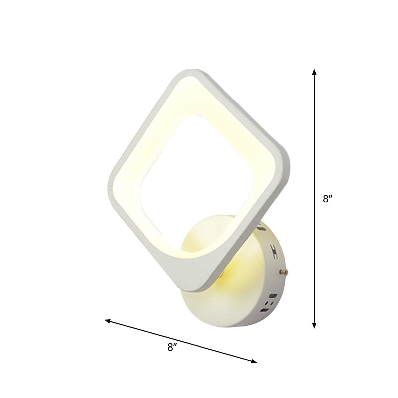 Led Cloud Wall Sconce In White For Simple Living Room Lighting