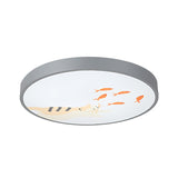 Cartoon Flush Mount Acrylic Ceiling Light Fixture For Living Room