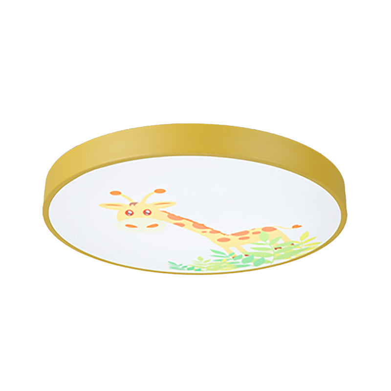 Cartoon Flush Mount Acrylic Ceiling Light Fixture For Living Room