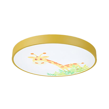 Cartoon Flush Mount Acrylic Ceiling Light Fixture For Living Room