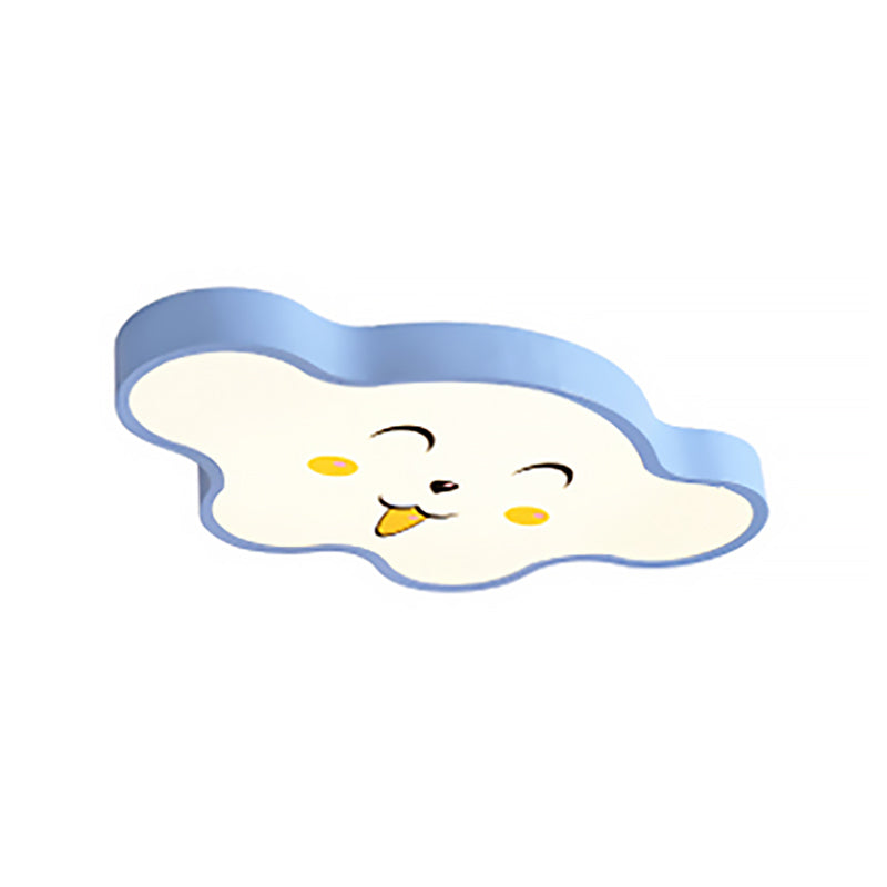Cloudy Kid Bedroom Ceiling Light - Acrylic Cartoon Flush Mount -  Luna Light Studios