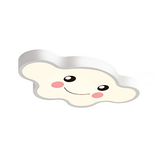 Cloudy Kid Bedroom Ceiling Light - Acrylic Cartoon Flush Mount