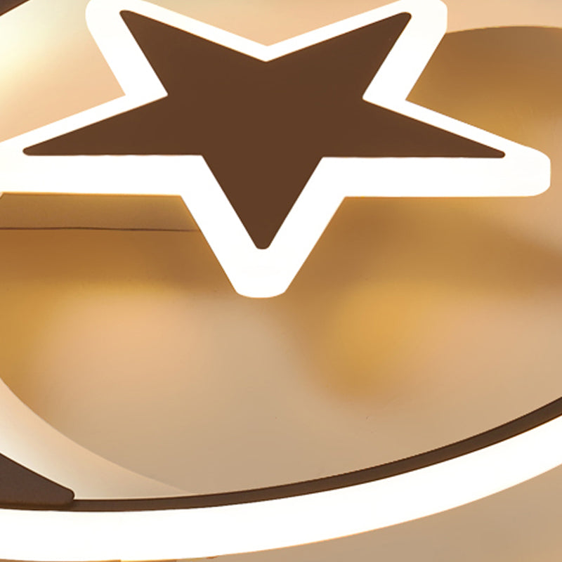 Starry Black Led Ceiling Light For Kids’ Bedrooms