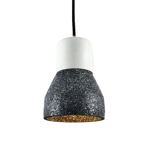 Nordic 1-Light Cement Bottle Pendant: Stylish Suspension Lighting For Restaurants- Grey/Red/Green