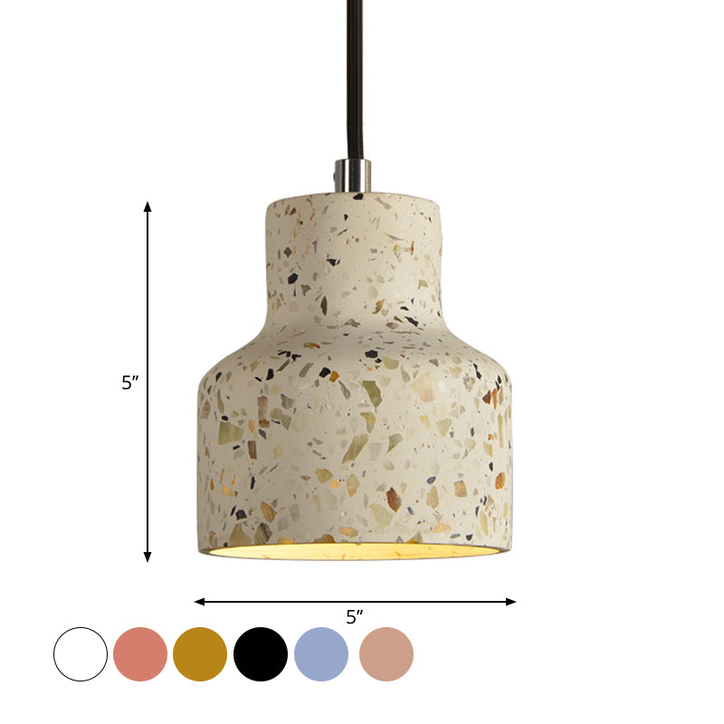 Nordic Terrazzo Hanging Lamp - Black/Red/Pink With Down Lighting Pendant Perfect For Dining Table 1