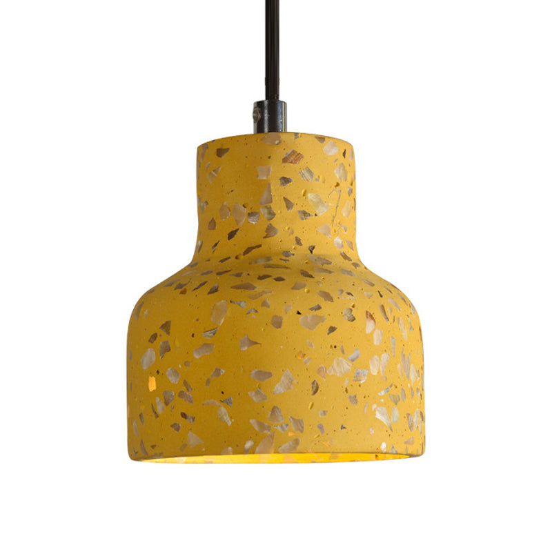 Nordic Terrazzo Hanging Lamp - Black/Red/Pink With Down Lighting Pendant Perfect For Dining Table 1