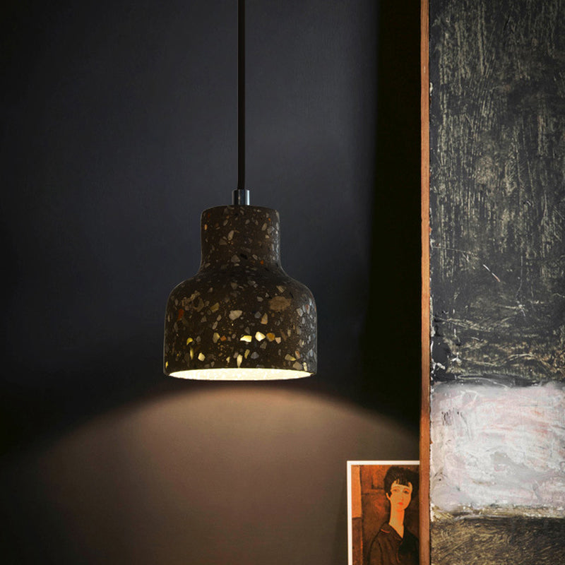 Nordic Terrazzo Hanging Lamp - Black/Red/Pink With Down Lighting Pendant Perfect For Dining Table 1