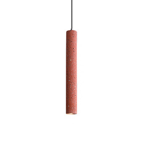 Terrazzo Fluted Pendant Lamp - Loft Style With Led Lighting White/Yellow/Blue