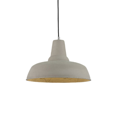 Nordic Cement Barn Kitchen Bar Pendant Light With Carved Interior - Grey/White/Beige