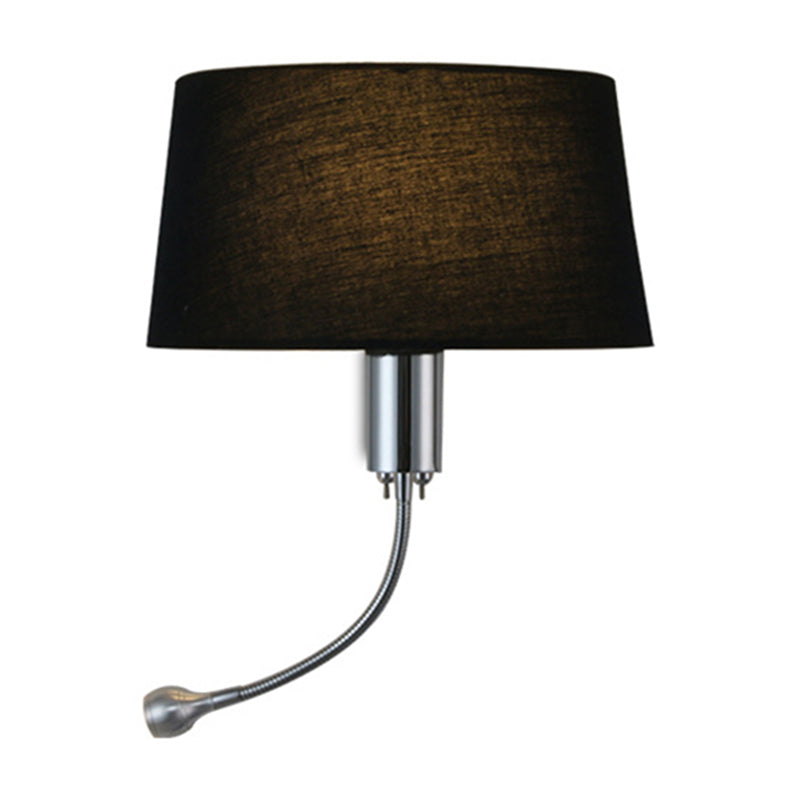 Modern Flush Wall Sconce With Half-Empire Shade - 1 Head Bedroom Spotlight Lamp For Reading