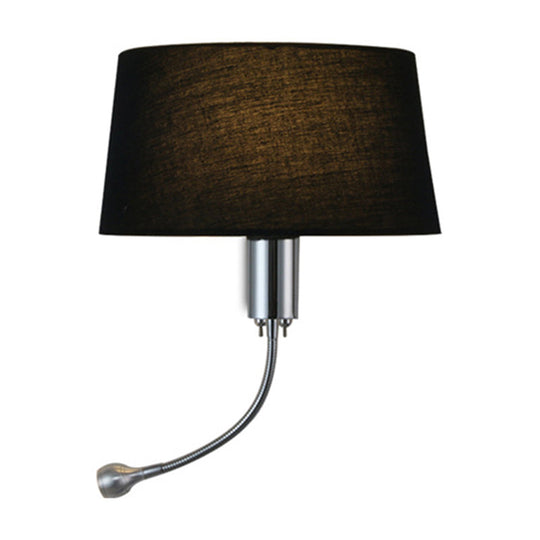 Modern Flush Wall Sconce With Half-Empire Shade - 1 Head Bedroom Spotlight Lamp For Reading