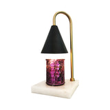 Mid-Century Metal Cone Night Lamp With Gooseneck 1 Bulb Black/White/Gold - Bedroom Table Lighting