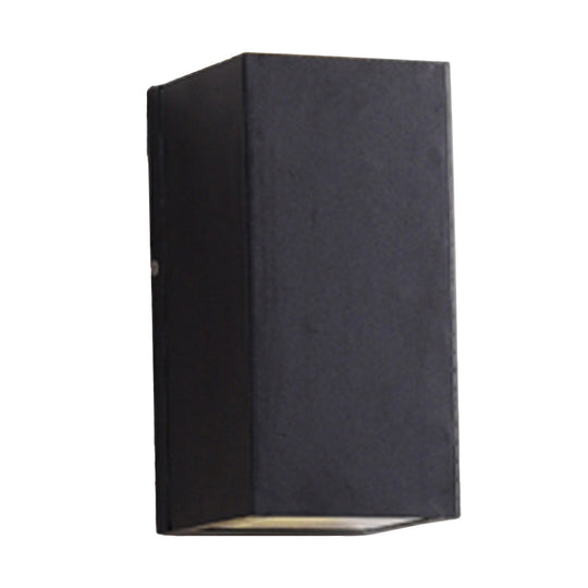 Minimalist Aluminum Wall Sconce With Led Flush Mount For Corridors - Black Small/Large Sizes