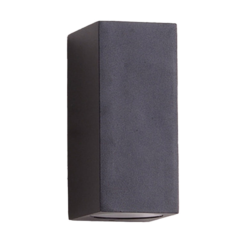 Minimalist Aluminum Wall Sconce With Led Flush Mount For Corridors - Black Small/Large Sizes