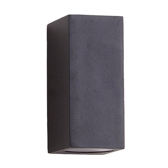 Minimalist Aluminum Wall Sconce With Led Flush Mount For Corridors - Black Small/Large Sizes