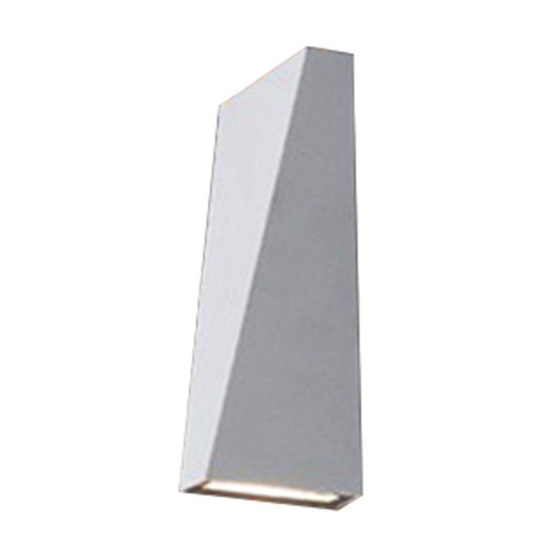 Nordic Led Flush Wall Sconce Black/White Triangular Lamp