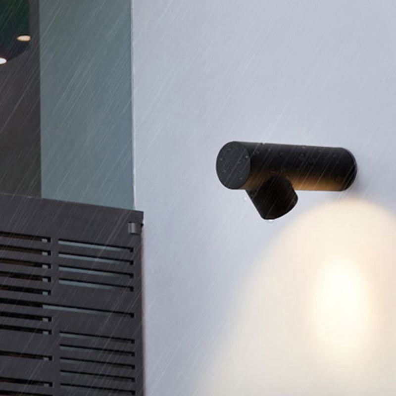 Nordic Metal Led Wall Sconce In Black/Grey/White - Bedside Lighting Solutions