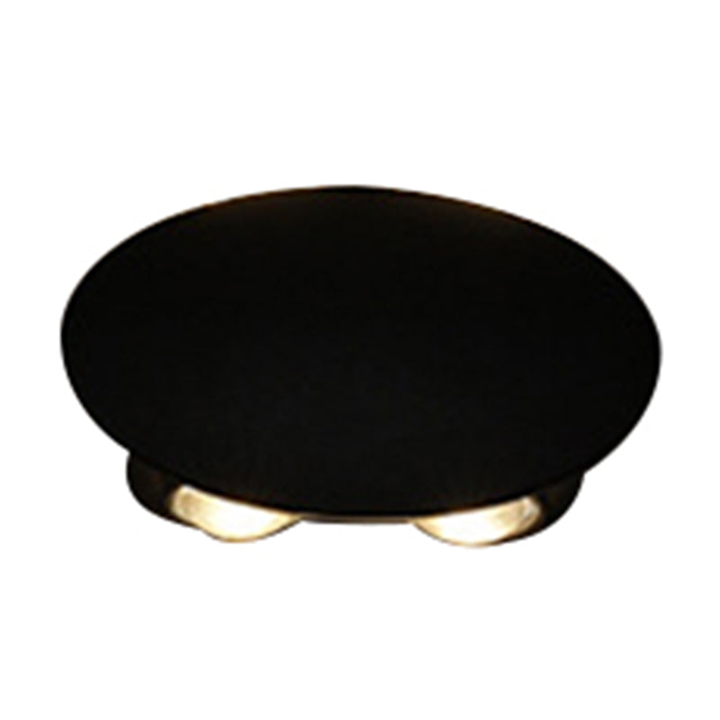 Nordic Metallic Mini Wall Light - Ellipse/Curve/Honeycomb Design 4/6-Bulb Led Washer Sconce In Black