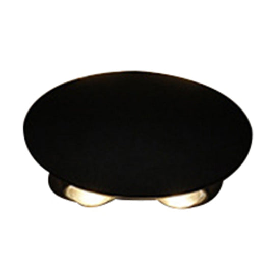 Nordic Metallic Mini Wall Light - Ellipse/Curve/Honeycomb Design 4/6-Bulb Led Washer Sconce In Black