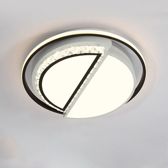 Modern Led Acrylic Star Flushmount Ceiling Light - White Flush Mount For Bedrooms