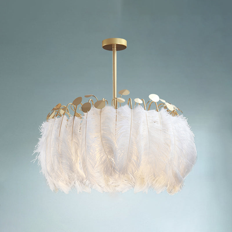 Nordic Pendant Light Kit - Feather Sheer Acrylic White