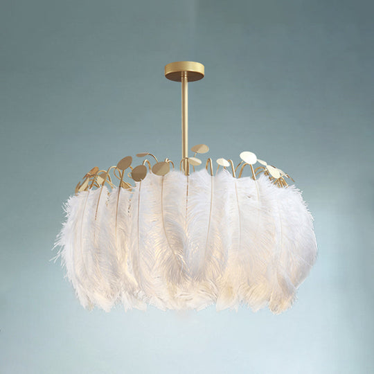 Nordic Pendant Light Kit - Feather Sheer Acrylic White