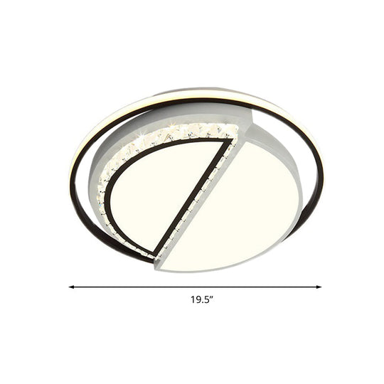 Modern Led Acrylic Star Flushmount Ceiling Light - White Flush Mount For Bedrooms