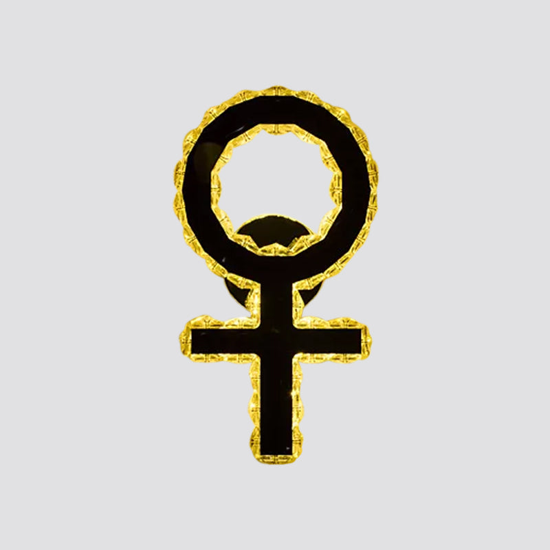 Modern Gold Wifi/Dual C Hotel Wall Sconce With Crystal Encrusted Led Lighting