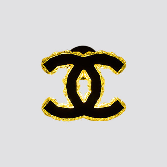 Modern Gold Wifi/Dual C Hotel Wall Sconce With Crystal Encrusted Led Lighting