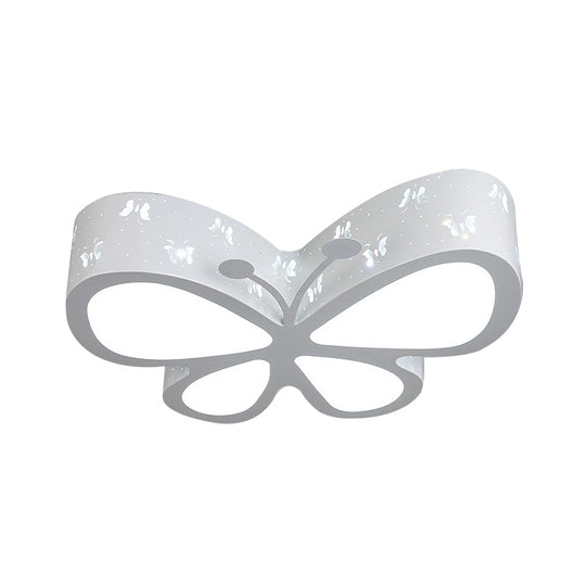 Kindergarten Butterfly Ceiling Light - Cartoon Led Flush Mount Fixture
