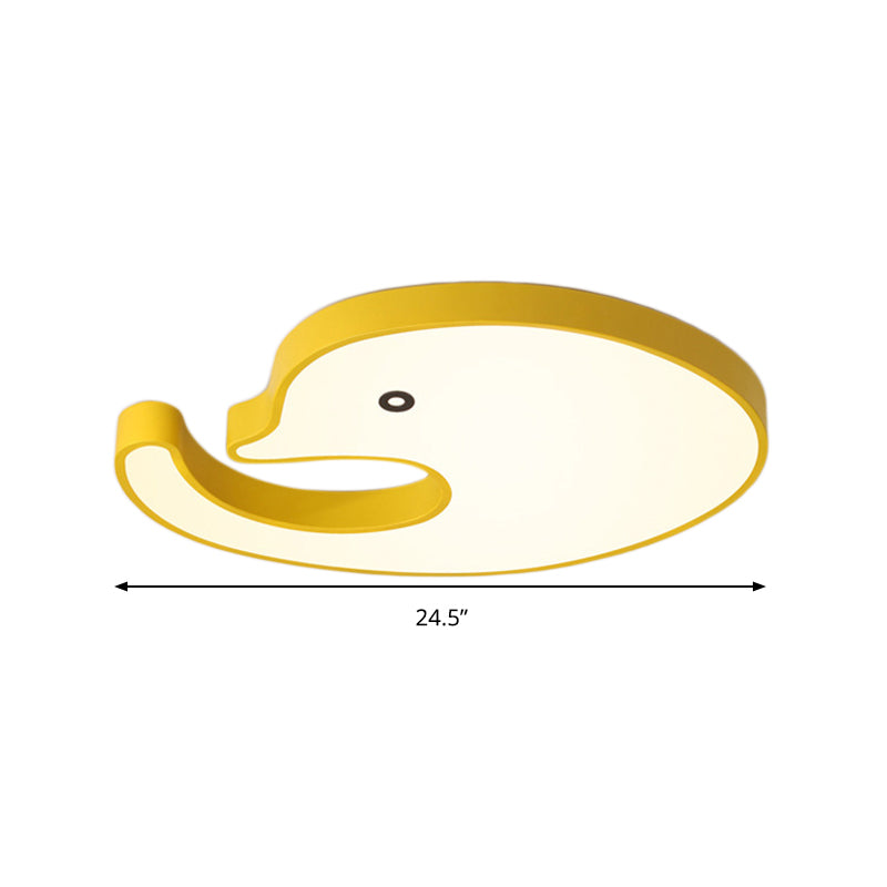 Children’s Led Dolphin Panel Ceiling Light For Lovely Cartoon Bedroom Decor