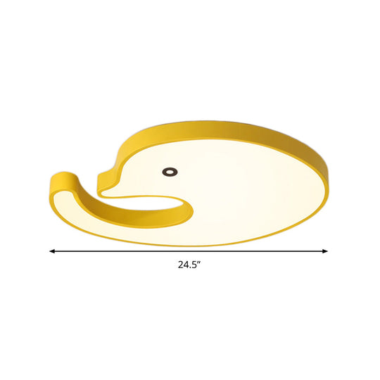 Childrens Led Dolphin Panel Ceiling Light For Lovely Cartoon Bedroom Decor