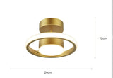 Led Ceiling Lamp With Copper Corridor C White Light