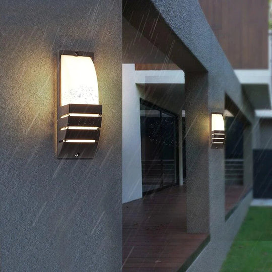 Modern Porch Light Waterproof Ip65 Radar Sensor Wall Lamps For Courtyard Patio Garden Front Door