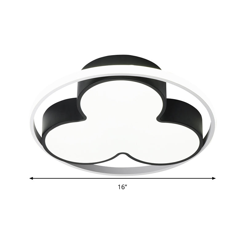 Flower Ceiling Mount Led Light For Child Bedroom - Nordic Style Acrylic Lamp