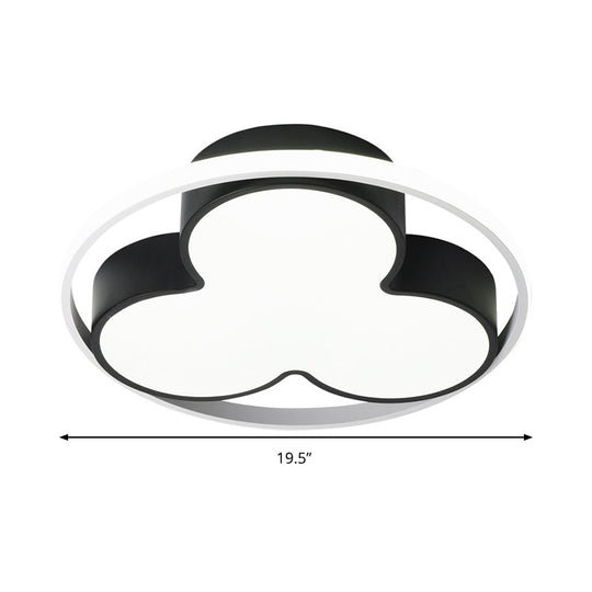 Flower Ceiling Mount Led Light For Child Bedroom - Nordic Style Acrylic Lamp