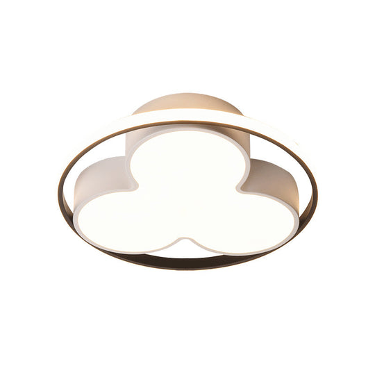 Flower Ceiling Mount Led Light For Child Bedroom - Nordic Style Acrylic Lamp