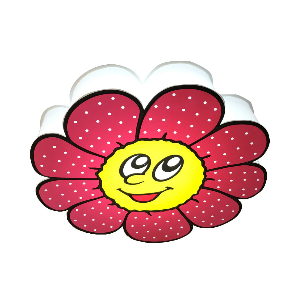 Pink Cartoon Metal Ceiling Light For Flower - Themed Dining Rooms