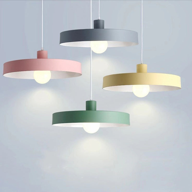 Modern Pendant Light Kit With Metal Pot Lid Shade – Ideal For Dining Room Hanging Lamp