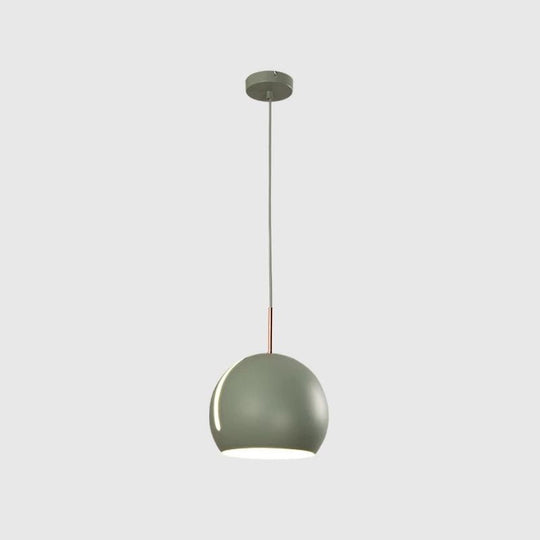 Sleek 1-Head Pendant Light Kit For Dining Room - Minimalist Hanging Lamp With Stylish Metal Shade