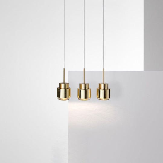 Brass Nordic Grenade Drop Lamp With Metal Shade - Stylish Suspension Lighting Fixture
