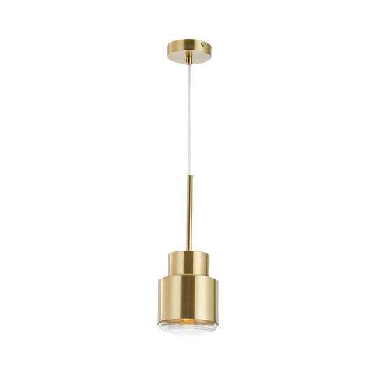 Brass Nordic Grenade Drop Lamp With Metal Shade - Stylish Suspension Lighting Fixture